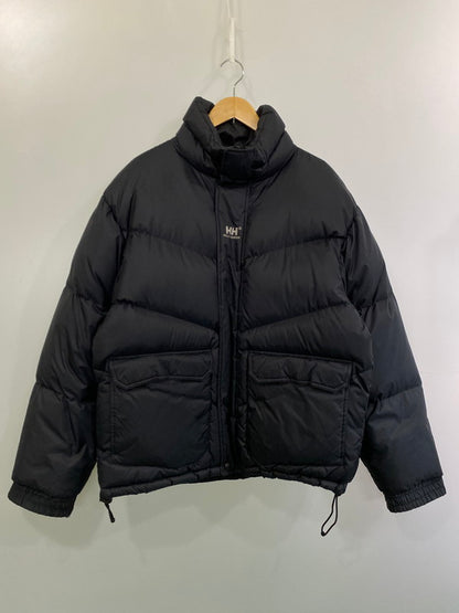 【中古品】【メンズ】 HELLY HANSEN ヘンリー ハンセン LOGO EMBROIDERED DOWN JACKET HDF9604 90S ロゴ エンブロイダード ダウン ジャケット メンズ アウター 144-251121-em-23-min サイズ：M カラー：ブラック 万代Net店