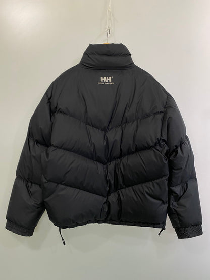 【中古品】【メンズ】 HELLY HANSEN ヘンリー ハンセン LOGO EMBROIDERED DOWN JACKET HDF9604 90S ロゴ エンブロイダード ダウン ジャケット メンズ アウター 144-251121-em-23-min サイズ：M カラー：ブラック 万代Net店
