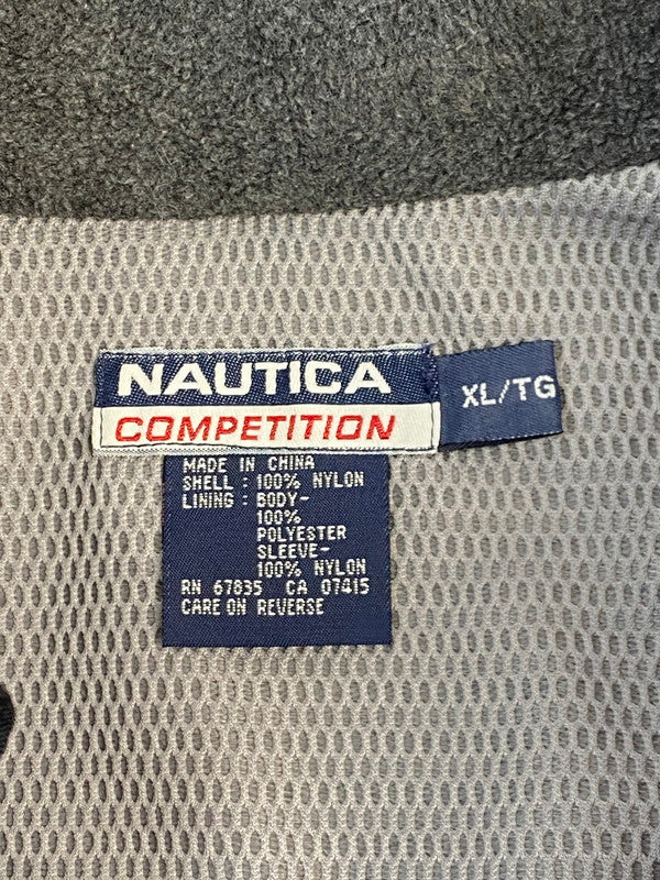 【中古品】【メンズ】 NAUTICA ノーティカ COMPETITION 90S NYLON ANORAK JACKET BLACK ナイロンアノラックジャケット アウター 146-251118-AS-7-min サイズ：XL カラー：ブラック 万代Net店