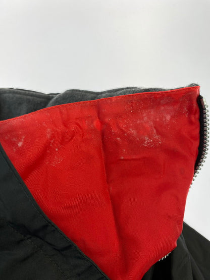【中古品】【メンズ】 NAUTICA ノーティカ COMPETITION 90S NYLON ANORAK JACKET BLACK ナイロンアノラックジャケット アウター 146-251118-AS-7-min サイズ：XL カラー：ブラック 万代Net店