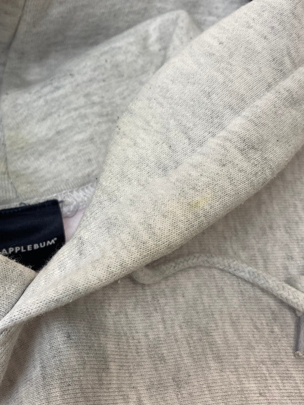 【中古品】【メンズ】 APPLEBUM アップルバム VINYL LOGO SWEAT PARKA スウェットパーカー 142-251116-zi-14-min サイズ：XL カラー：グレー 万代Net店