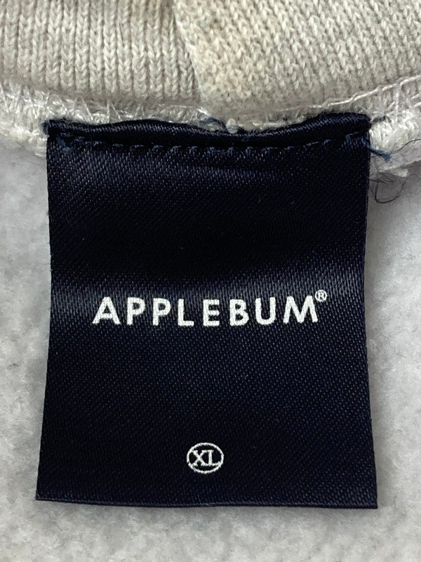 【中古品】【メンズ】 APPLEBUM アップルバム VINYL LOGO SWEAT PARKA スウェットパーカー 142-251116-zi-14-min サイズ：XL カラー：グレー 万代Net店