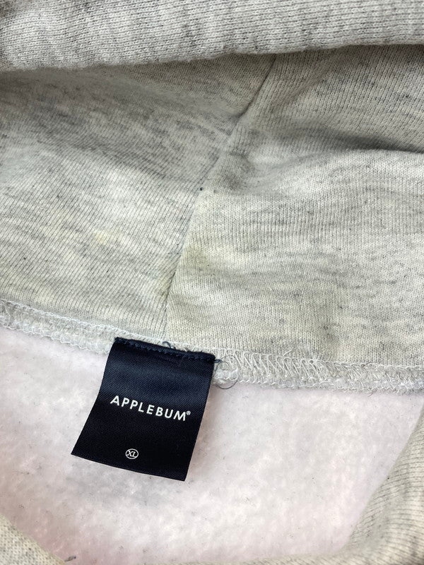 【中古品】【メンズ】 APPLEBUM アップルバム VINYL LOGO SWEAT PARKA スウェットパーカー 142-251116-zi-14-min サイズ：XL カラー：グレー 万代Net店