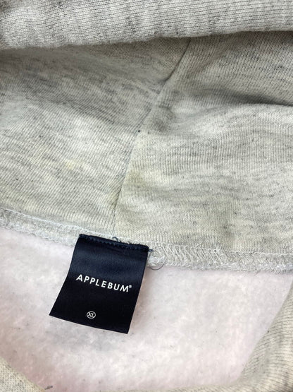【中古品】【メンズ】 APPLEBUM アップルバム VINYL LOGO SWEAT PARKA スウェットパーカー 142-251116-zi-14-min サイズ：XL カラー：グレー 万代Net店