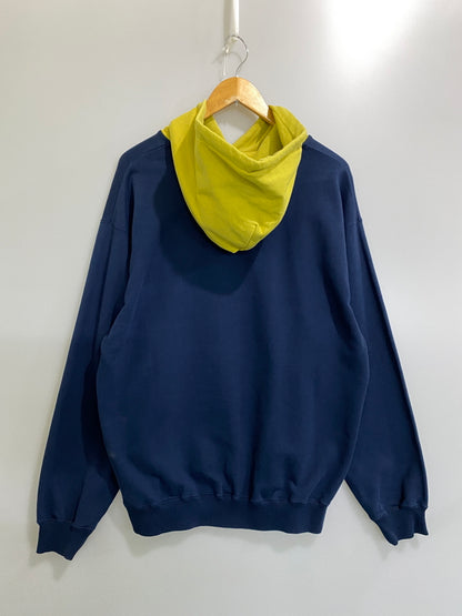 【中古品】【メンズ】 XLARGE エクストララージ 2TONE SWEATSHIRT ツートーン スウェットシャツ 101233012002 メンズ パーカー 142-260630-hu-17-min サイズ：L カラー：ネイビー/イエロー系 万代Net店