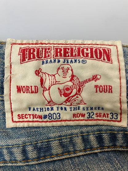 【現状渡し品】【メンズ】 TRUE RELIGION トゥルーレリジョン JOEY 04803 ジョーイ フレアデニムパンツ ボトムス ジーンズ 153-251106-kk-80-min サイズ：32 カラー：ライトインディゴ 万代Net店