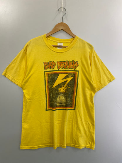 【中古品】【メンズ】 BAD BRAINS PRINT TEE バッド・ブレインズ プリント Tシャツ メンズ トップス パンクバンド 146-250926-em-08-min サイズ：M カラー：イエロー 万代Net店