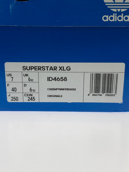 【中古品】【メンズ】 adidas アディダス SUPERSTAR XLG SNEAKER ID4658 スーパースター スニーカー メンズ 靴 シューズ 161-250914-em-47-min サイズ：25.0cm カラー：グリーン 万代Net店