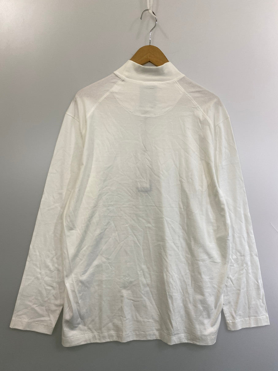 【中古品】【メンズ】 Y-3 ワイスリー M CL MOCK NECK LS TEE GK4496-APPA20 モックネック 長袖 Tシャツ メンズ トップス 140-250926-em-10-min サイズ：MM カラー：ホワイト 万代Net店