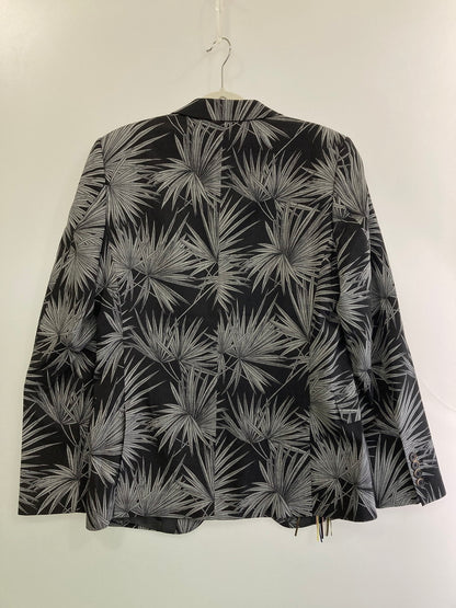 【中古美品】【レディース】 MSGM エムエスジーエム 154071 総柄 GIACCA JACKET ジャケット 169-251012-ks-62-min サイズ：46 カラー：ブラック/グレー 万代Net店