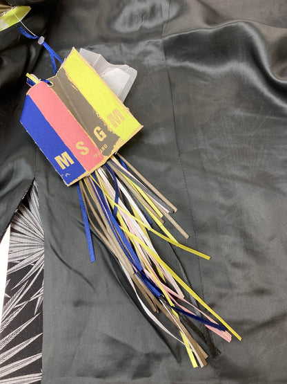【中古美品】【レディース】 MSGM エムエスジーエム 154071 総柄 GIACCA JACKET ジャケット 169-251012-ks-62-min サイズ：46 カラー：ブラック/グレー 万代Net店
