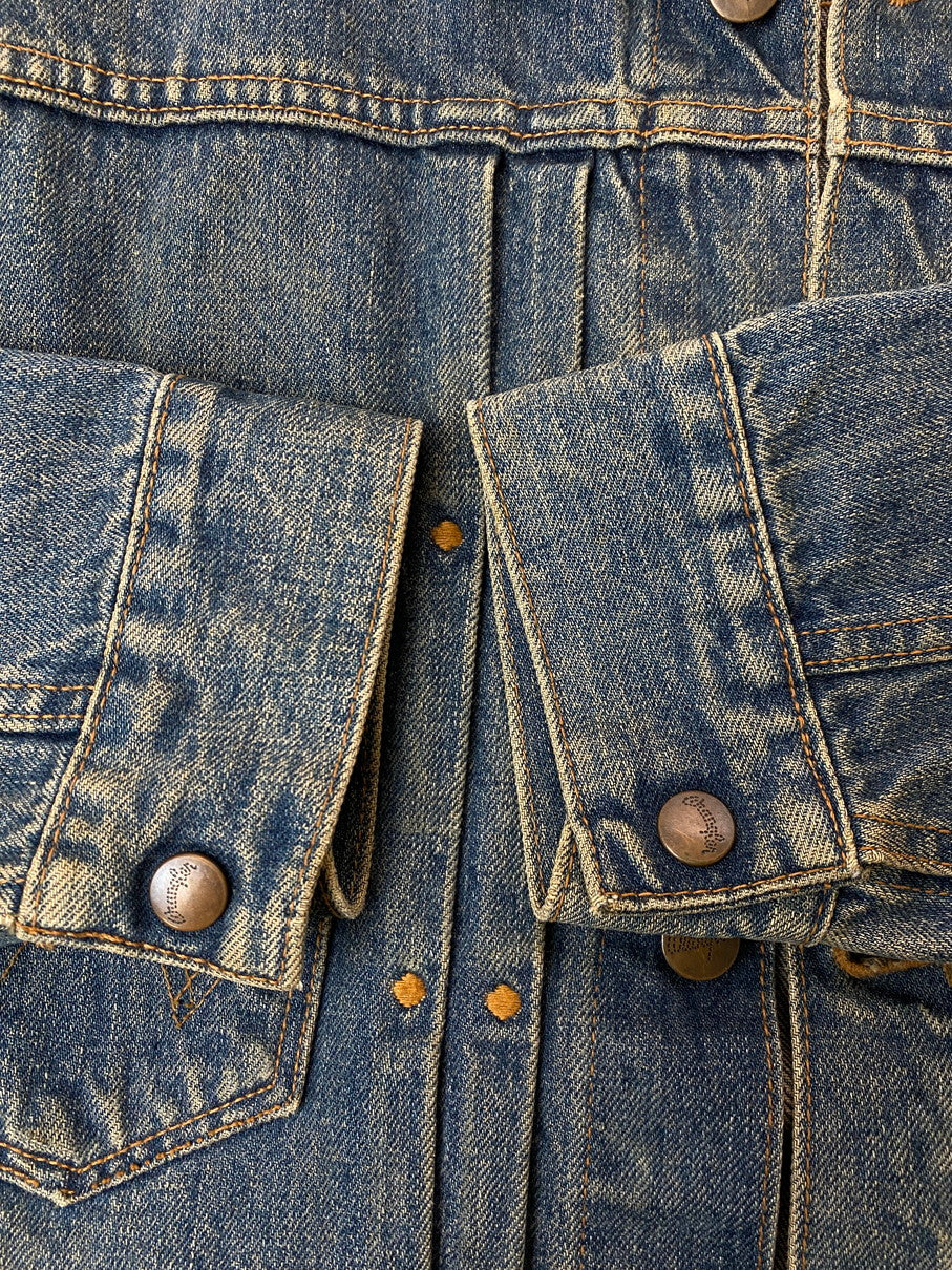 【中古品】【メンズ】 Wrangler ラングラー DENIM JACKET M4757 11MJ復刻 デニムジャケット ライトアウター 146-251022-yn-14-min サイズ：M カラー：インディゴ 万代Net店
