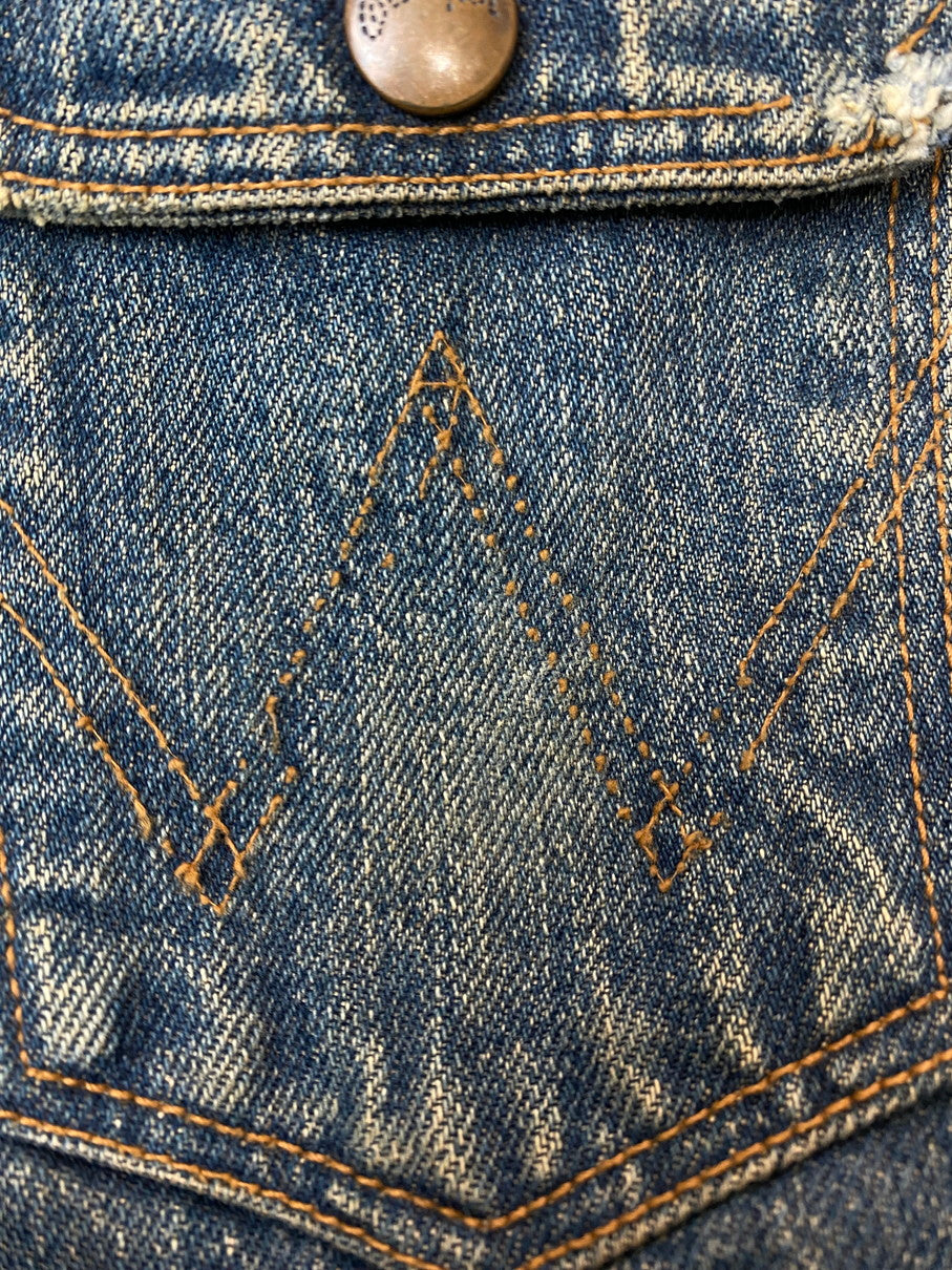 【中古品】【メンズ】 Wrangler ラングラー DENIM JACKET M4757 11MJ復刻 デニムジャケット ライトアウター 146-251022-yn-14-min サイズ：M カラー：インディゴ 万代Net店