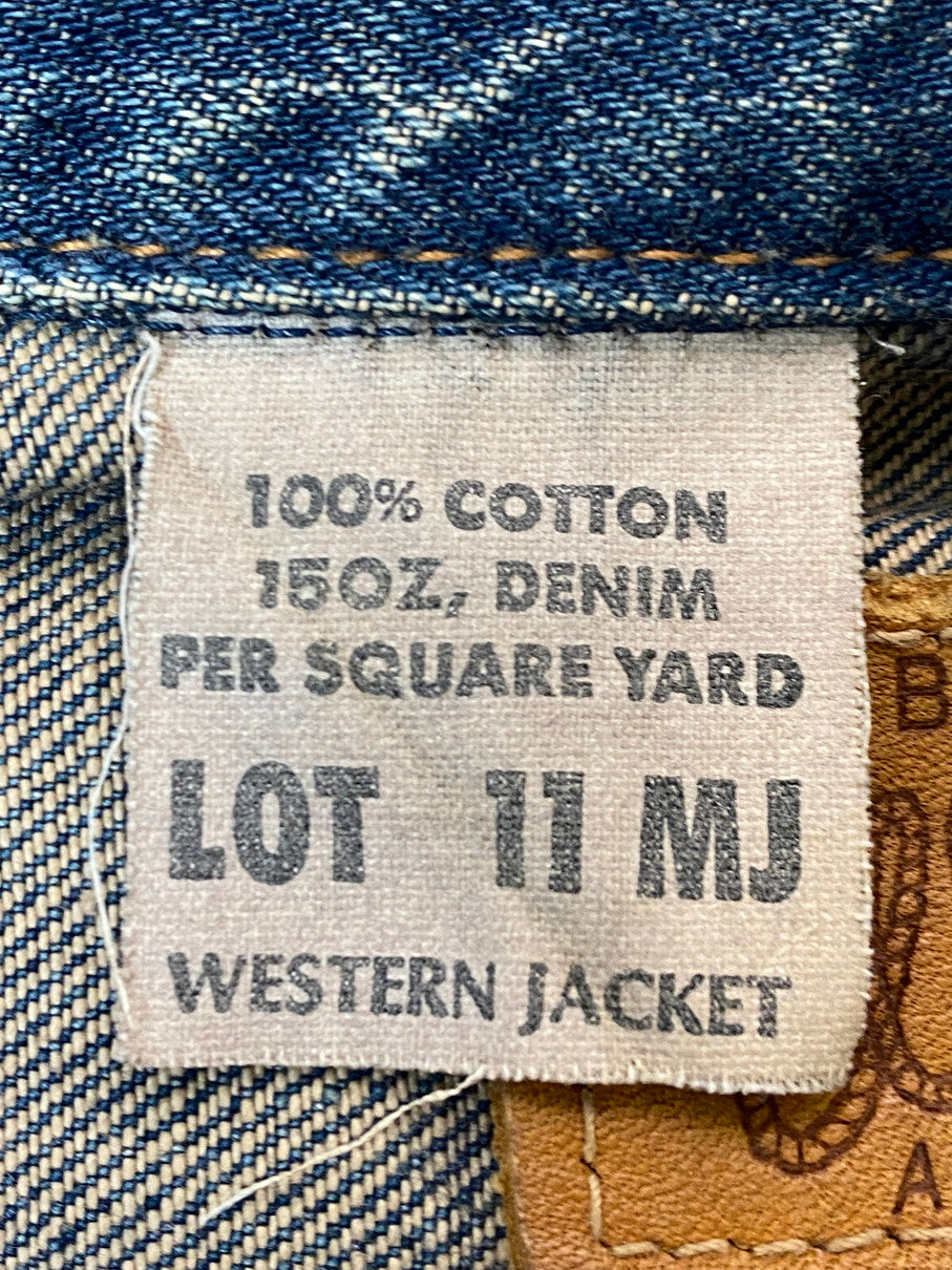 【中古品】【メンズ】 Wrangler ラングラー DENIM JACKET M4757 11MJ復刻 デニムジャケット ライトアウター 146-251022-yn-14-min サイズ：M カラー：インディゴ 万代Net店