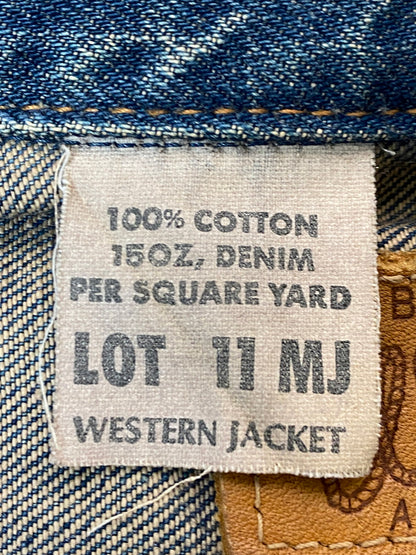 【中古品】【メンズ】 Wrangler ラングラー DENIM JACKET M4757 11MJ復刻 デニムジャケット ライトアウター 146-251022-yn-14-min サイズ：M カラー：インディゴ 万代Net店