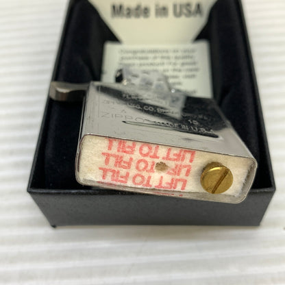 【中古美品】【メンズ/レディース】 ZIPPO ジッポ ZIPPO ジッポ 鼈甲柄 前面加工 特殊加工 USA製 オイルライター アクセサリー 喫煙具 2014年製造 インサイドユニット2015年製 206-250914-kk-04-min カラー：ブラウン/シルバー 万代Net店