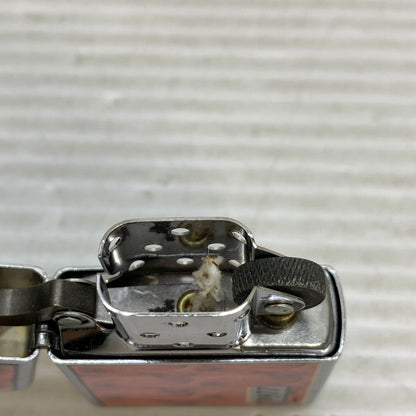 【中古美品】【メンズ/レディース】 ZIPPO ジッポ ZIPPO ジッポ 鼈甲柄 前面加工 特殊加工 USA製 オイルライター アクセサリー 喫煙具 2014年製造 インサイドユニット2015年製 206-250914-kk-04-min カラー：ブラウン/シルバー 万代Net店