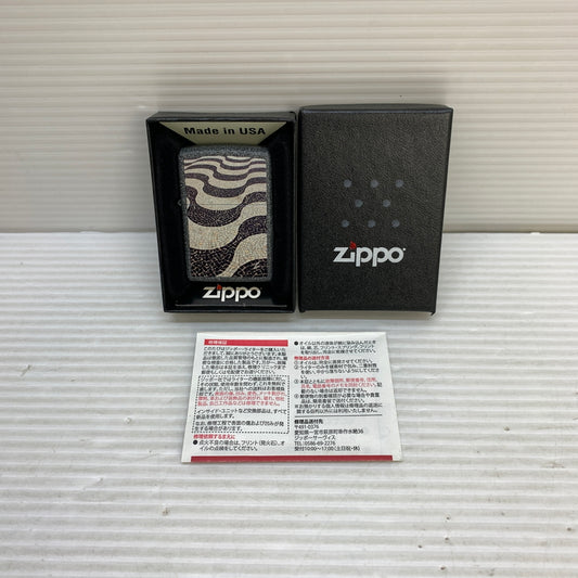 【中古美品】【メンズ/レディース】 ZIPPO ジッポ ZIPPO ジッポ COPACABANA コパカバーナ USA製 オイルライター アクセサリー 喫煙具 2015年製造 インサイドユニット2016年製 206-250914-kk-06-min カラー：グレー 万代Net店