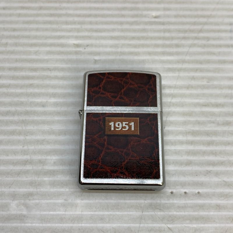 【中古美品】【メンズ/レディース】 ZIPPO ジッポ ZIPPO ジッポ LEATHER WRAP レザーラップ USA製 オイルライター アクセサリー 喫煙具 2012年製造 インサイドユニット2012年製 206-250914-kk-10-min カラー：ブラウン/シルバー 万代Net店