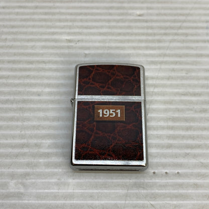 【中古美品】【メンズ/レディース】 ZIPPO ジッポ ZIPPO ジッポ LEATHER WRAP レザーラップ USA製 オイルライター アクセサリー 喫煙具 2012年製造 インサイドユニット2012年製 206-250914-kk-10-min カラー：ブラウン/シルバー 万代Net店