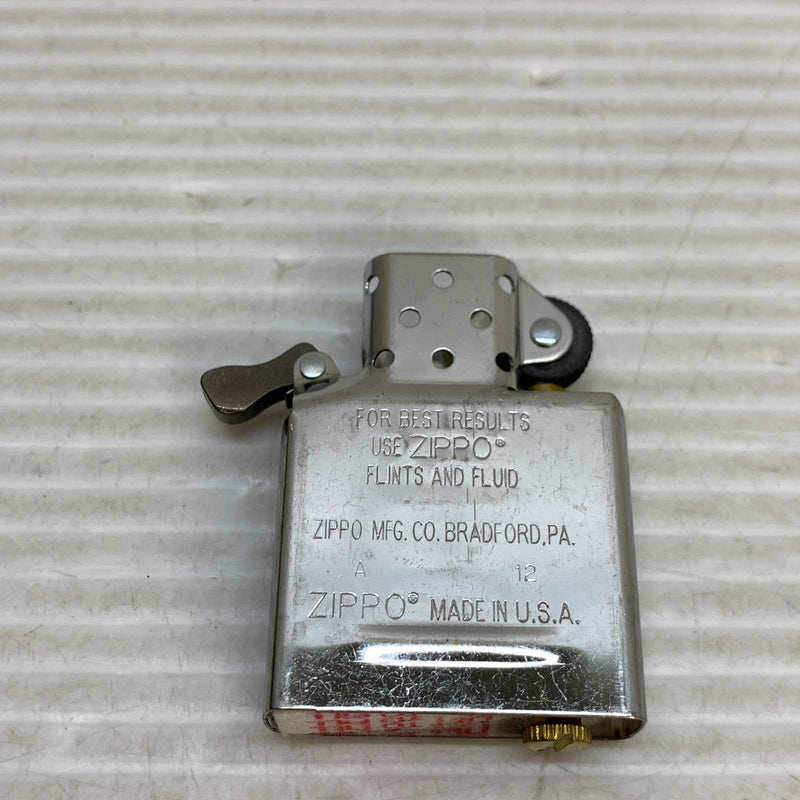 【中古美品】【メンズ/レディース】 ZIPPO ジッポ ZIPPO ジッポ LEATHER WRAP レザーラップ USA製 オイルライター アクセサリー 喫煙具 2012年製造 インサイドユニット2012年製 206-250914-kk-10-min カラー：ブラウン/シルバー 万代Net店