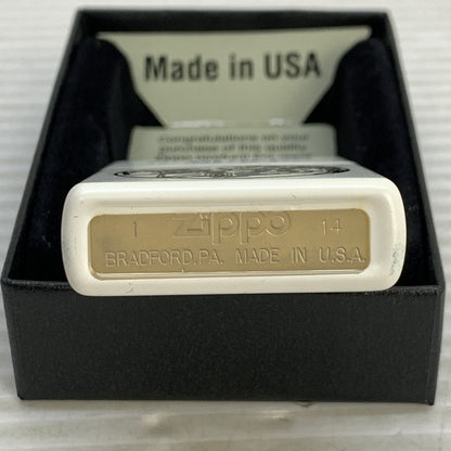 【中古美品】【メンズ/レディース】 ZIPPO ジッポ ZIPPO ジッポ TRY THE FAN TEST 1932-2012 トライ ザ ファン テスト USA製 オイルライター アクセサリー 喫煙具 2014年製造 インサイドユニット2014年製 206-250914-kk-14-min カラー：ホワイト 万代Net店