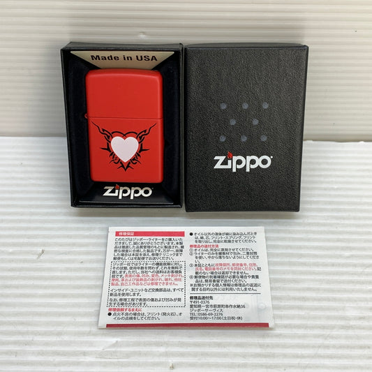 【中古美品】【メンズ/レディース】 ZIPPO ジッポ ZIPPO ジッポ VALENTINES DAY LIMITED EDITION バレンタインデー リミテッドエディション USA製 オイルライター アクセサリー 喫煙具 2016年製造 インサイドユニット2016年製 206-250914-kk-18-min カラー：レッド 万代Net店