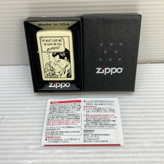 【中古美品】【メンズ/レディース】 ZIPPO ジッポ ZIPPO ジッポ COMIC STRIP 2 コミック ストリップ2 USA製 オイルライター アクセサリー 喫煙具 2016年製造 インサイドユニット2016年製 206-250914-kk-08-min カラー：ホワイト系 万代Net店