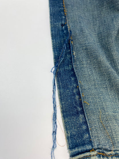 【現状渡し品】【メンズ/レディース】 LEVI'S FOR GALS リーバイスフォーギャルズ 56368-0317 70S BIGE WESTERN DENIM L S SHIRT ウエスタン デニム ロングスリーブ シャツ 146-251118-AS-3-min サイズ：下記参照 カラー：ブルー 万代Net店