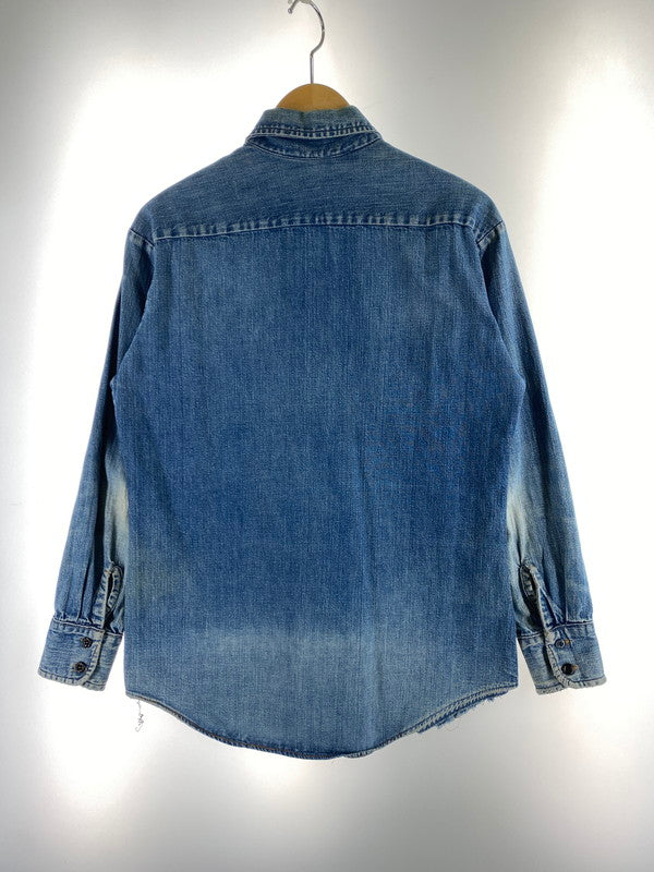 【現状渡し品】【メンズ/レディース】 LEVI'S FOR GALS リーバイスフォーギャルズ 56368-0317 70S BIGE WESTERN DENIM L S SHIRT ウエスタン デニム ロングスリーブ シャツ 146-251118-AS-3-min サイズ：下記参照 カラー：ブルー 万代Net店