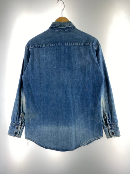 【現状渡し品】【メンズ/レディース】 LEVI'S FOR GALS リーバイスフォーギャルズ 56368-0317 70S BIGE WESTERN DENIM L S SHIRT ウエスタン デニム ロングスリーブ シャツ 146-251118-AS-3-min サイズ：下記参照 カラー：ブルー 万代Net店