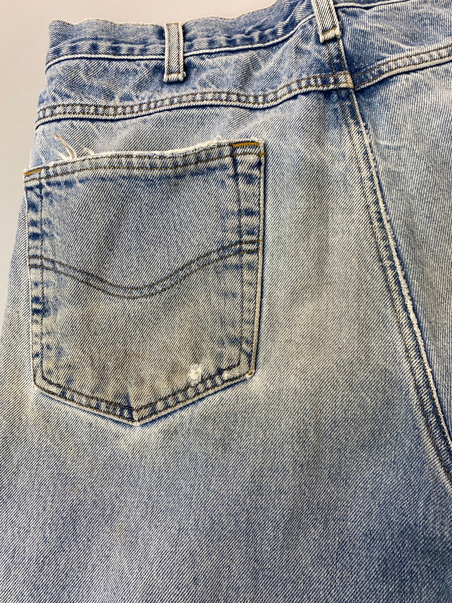 【現状渡し品】【メンズ】 Carhartt カーハート RELAXED-FIT TAPERED-LEG DENIM PANTS B17 DST リラックス デニム テーパード レッグ パンツ ジーンズ メンズ ボトムス 157-251029-em-44-min サイズ：34×36 カラー：インディゴブルー 万代Net店