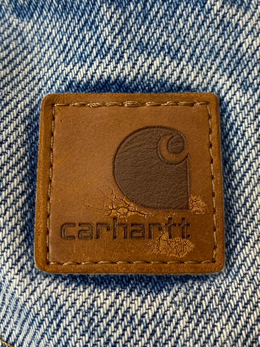 【現状渡し品】【メンズ】 Carhartt カーハート RELAXED-FIT TAPERED-LEG DENIM PANTS B17 DST リラックス デニム テーパード レッグ パンツ ジーンズ メンズ ボトムス 157-251029-em-44-min サイズ：34×36 カラー：インディゴブルー 万代Net店