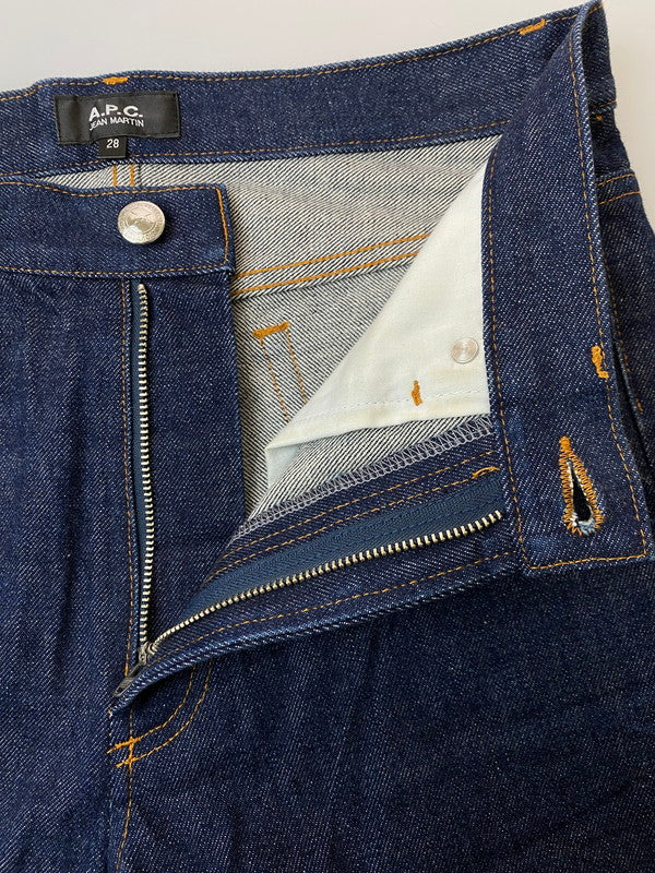 【中古品】【メンズ】 A.P.C. アーペーセー ストレート デニム パンツ メンズ ボトムス ジーンズ ジーパン 152-251214-em-25-min サイズ：28 カラー：インディゴブルー 万代Net店