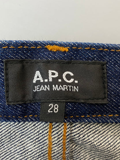 【中古品】【メンズ】 A.P.C. アーペーセー ストレート デニム パンツ メンズ ボトムス ジーンズ ジーパン 152-251214-em-25-min サイズ：28 カラー：インディゴブルー 万代Net店