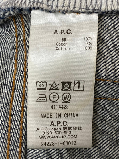 【中古品】【メンズ】 A.P.C. アーペーセー ストレート デニム パンツ メンズ ボトムス ジーンズ ジーパン 152-251214-em-25-min サイズ：28 カラー：インディゴブルー 万代Net店