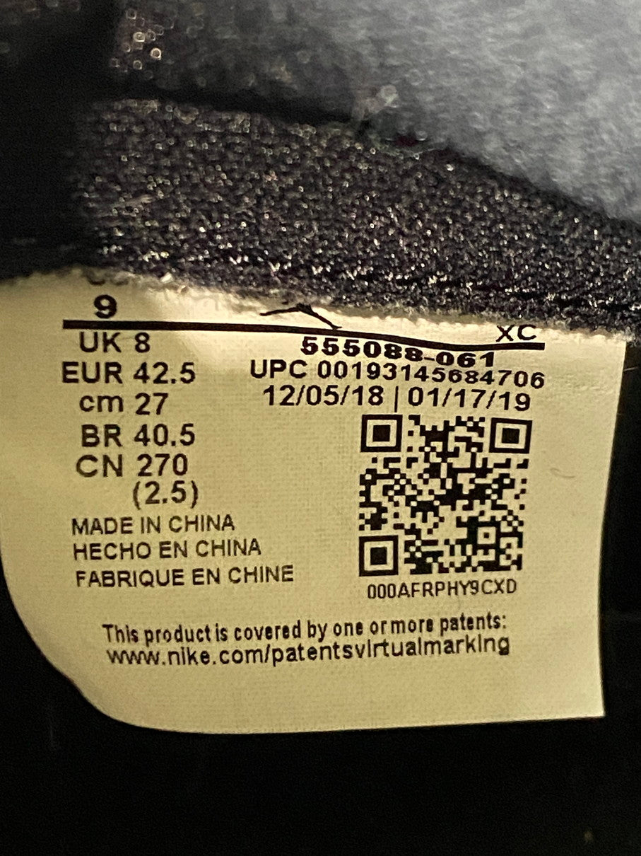 【中古品】【メンズ】 NIKE ナイキ AIR JORDAN 1 RETRO HIGH OG 555088-061 エアジョーダン 1 レトロ ハイ オリジナル スニーカー 靴 160-250918-yn-03-min サイズ：27.0cm US9 カラー：BLACK/GYM RED-WHITE-SAIL 万代Net店