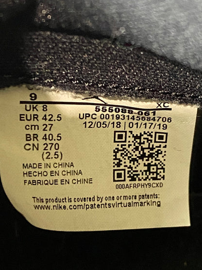 【中古品】【メンズ】 NIKE ナイキ AIR JORDAN 1 RETRO HIGH OG 555088-061 エアジョーダン 1 レトロ ハイ オリジナル スニーカー 靴 160-250918-yn-03-min サイズ：27.0cm US9 カラー：BLACK/GYM RED-WHITE-SAIL 万代Net店