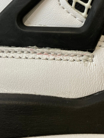 【中古品】【レディース】 NIKE ナイキ AIR JORDAN 4 RETRO (GS) 408452-160 エア ジョーダン 4 レトロ スニーカー 靴 166-250918-yn-08-min サイズ：24.5cm US6.5Y カラー：WHITE/FIRE RED-BLACK-TECH GREY 万代Net店