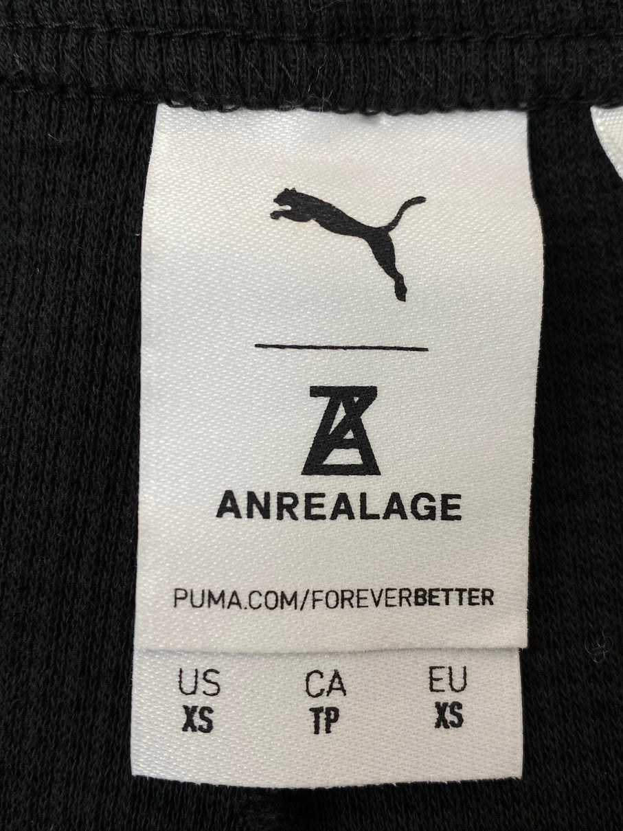 【中古品】【メンズ】 ANREALAGE × PUMA THERMAL L/S TEE 537081-01 アンリアレイジ プーマ サーマル ロングスリーブ Tシャツ 長袖Tシャツ トップス 140-251022-yn-17-min サイズ：XS カラー：ブラック 万代Net店