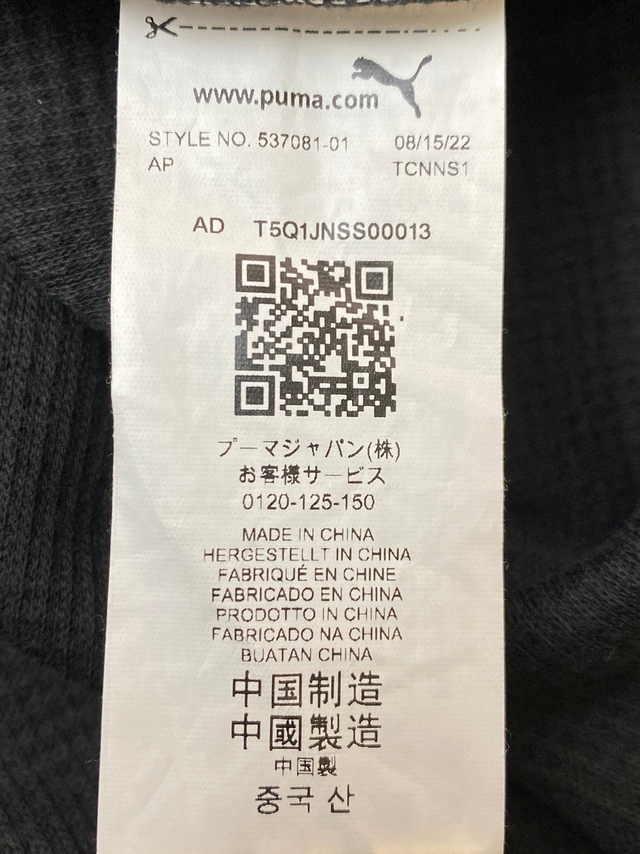 【中古品】【メンズ】 ANREALAGE × PUMA THERMAL L/S TEE 537081-01 アンリアレイジ プーマ サーマル ロングスリーブ Tシャツ 長袖Tシャツ トップス 140-251022-yn-17-min サイズ：XS カラー：ブラック 万代Net店