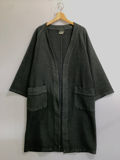 【中古品】【メンズ】 ITALIAN ARMY イタリアン アーミー GOWN HOSPITAL COAT ガウン ホスピタル コート 7230-17 11 2000 上着 146-260812-hu-17-min サイズ：表記無しのため不明 カラー：ブラック 万代Net店