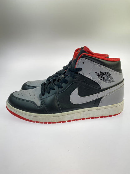 【中古品】【メンズ】 NIKE ナイキ AIR JORDAN 1 MID DQ8426-006 エア ジョーダン 1 ミッド スニーカー 靴 160-250919-kk-32-min カラー：BLACK-CEMENT GREY-FIRE RED 万代Net店