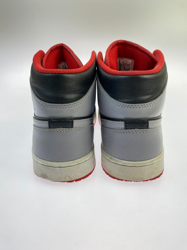【中古品】【メンズ】 NIKE ナイキ AIR JORDAN 1 MID DQ8426-006 エア ジョーダン 1 ミッド スニーカー 靴 160-250919-kk-32-min カラー：BLACK-CEMENT GREY-FIRE RED 万代Net店