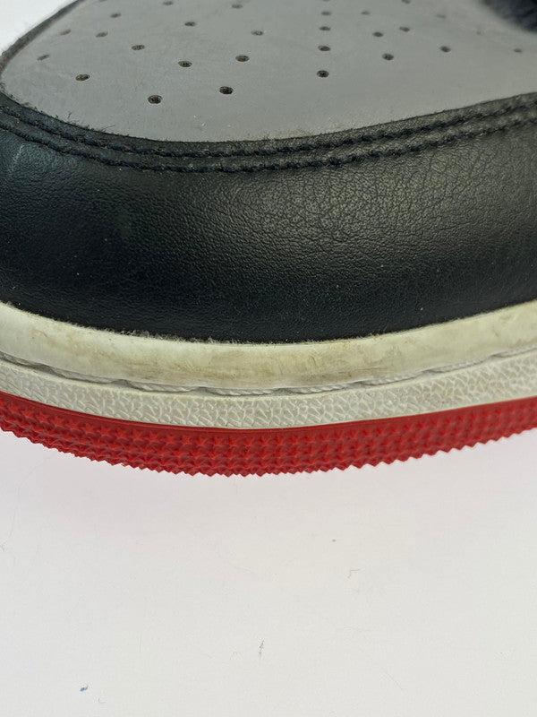 【中古品】【メンズ】 NIKE ナイキ AIR JORDAN 1 MID DQ8426-006 エア ジョーダン 1 ミッド スニーカー 靴 160-250919-kk-32-min カラー：BLACK-CEMENT GREY-FIRE RED 万代Net店