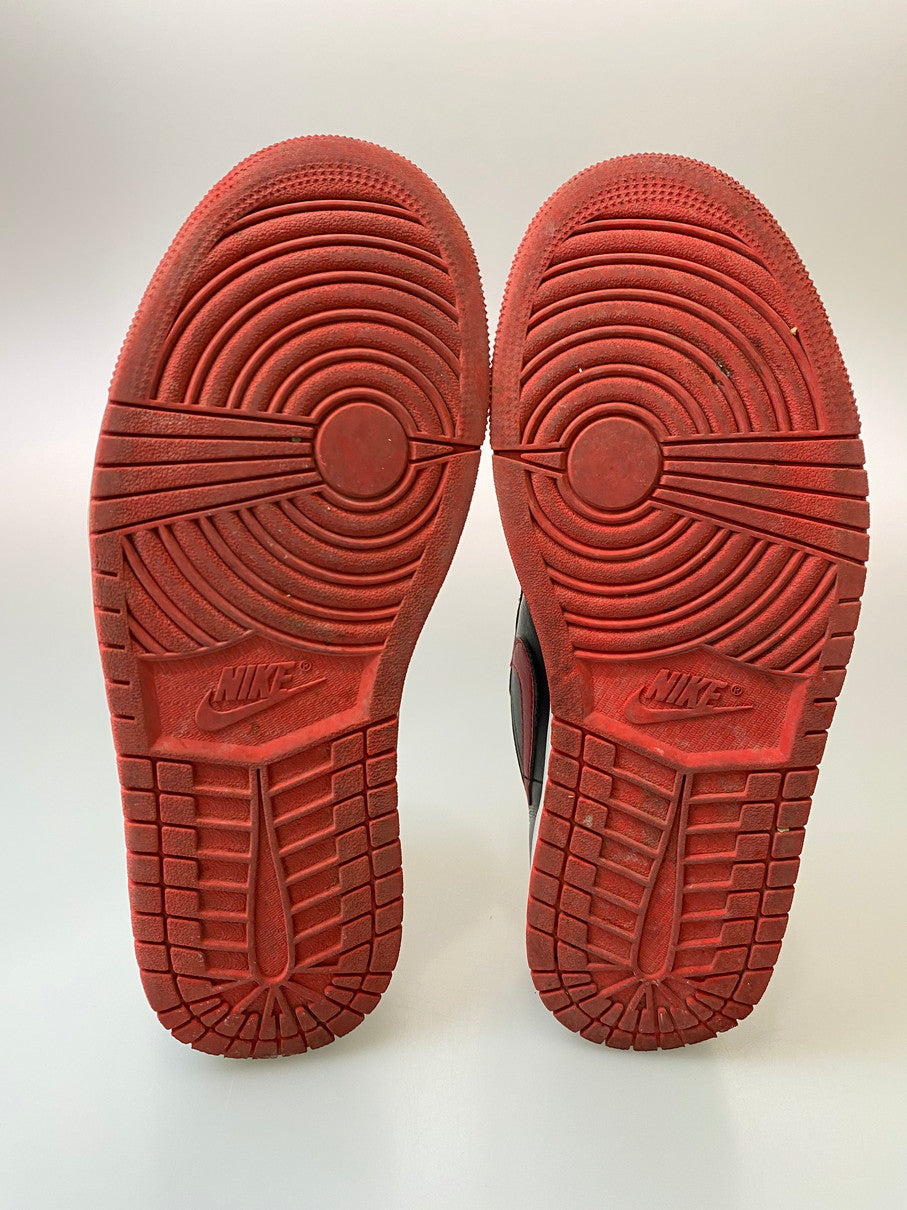 【中古品】【メンズ】 NIKE ナイキ AIR JORDAN 1 LOW 553558-060 エア ジョーダン 1 ロー スニーカー 靴 160-250918-yn-05-min サイズ：27.5cm US9.5 カラー：BLACK/FIRE RED-CEMENT GREY 万代Net店