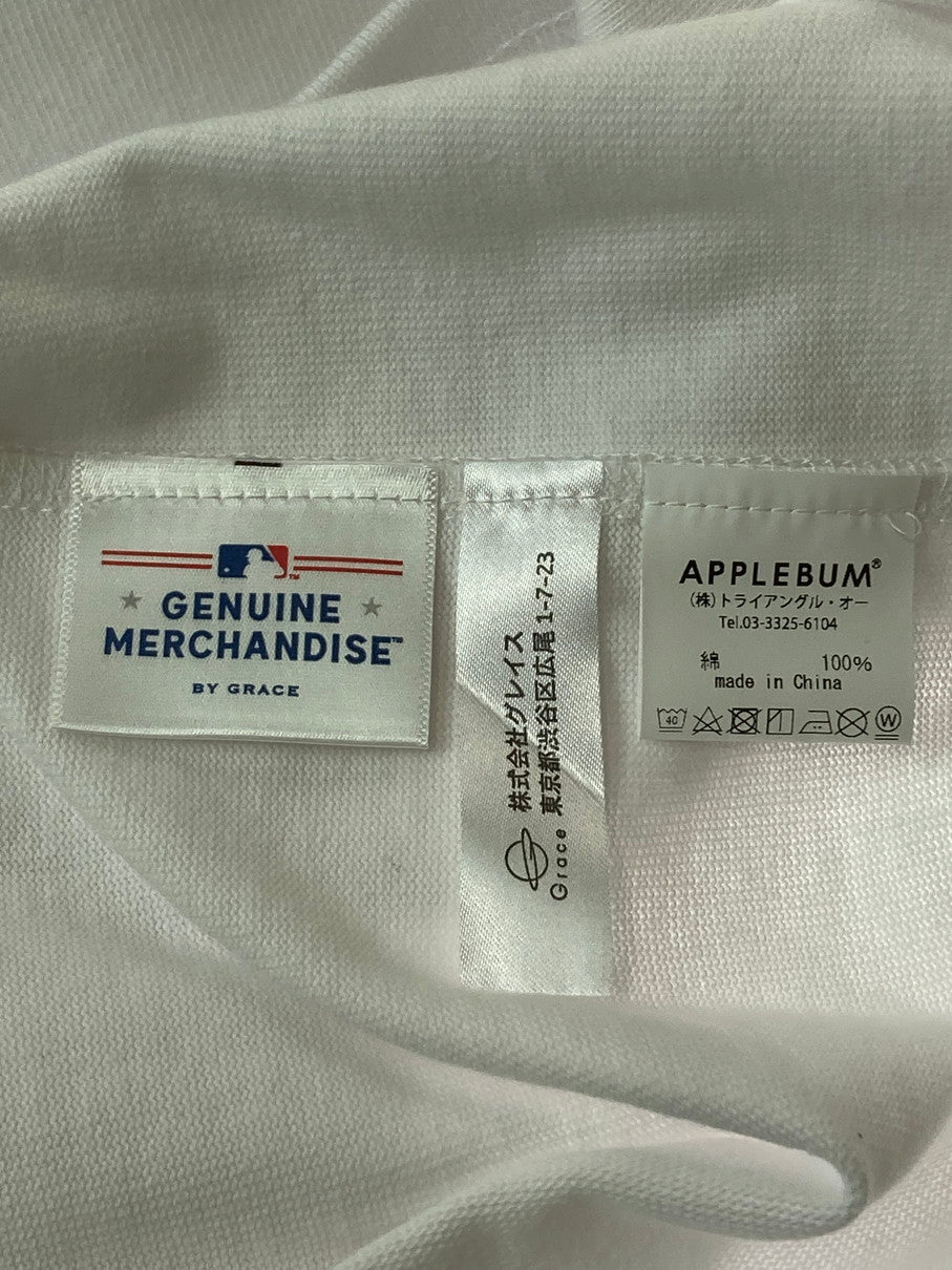 【中古美品】【メンズ】 APPLEBUM アップルバム ×MLB LA ANGELS BOY TEE ショートスリーブ 142-250928-AS-26-min サイズ：XXL カラー：ホワイト 万代Net店