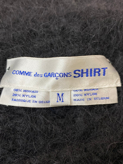 【中古品】【メンズ】 COMME des GARCONS SHIRT コムデギャルソンシャツ 02AW PAINTING MIX MOHAIR KNIT W10305 パンチングミックス モヘアニット トップス セーター 140-250925-kk-04-min サイズ：M カラー：ブラック 万代Net店