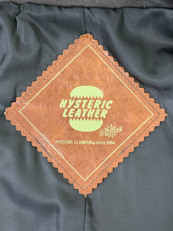【中古品】【レディース】 HYSTERIC GLAMOUR ヒステリックグラマー LEATHER PATCHWORK JACKET LEATHERパッチワーク ジャケット メンズ アウター 羊革 ムートン 170-250926-em-27-min サイズ：FREE カラー：ブラウン 万代Net店