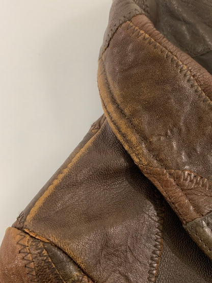 【中古品】【レディース】 HYSTERIC GLAMOUR ヒステリックグラマー LEATHER PATCHWORK JACKET LEATHERパッチワーク ジャケット メンズ アウター 羊革 ムートン 170-250926-em-27-min サイズ：FREE カラー：ブラウン 万代Net店